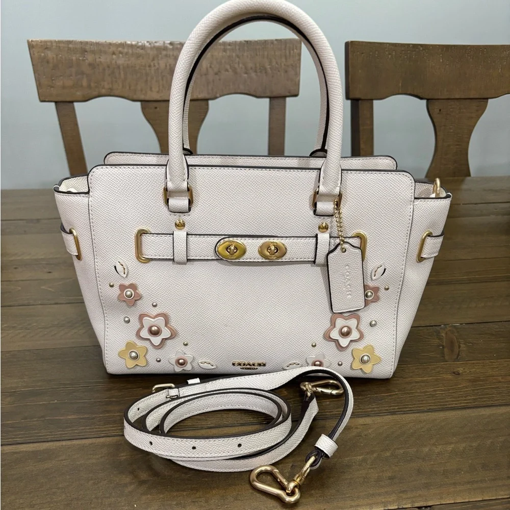 Coach Blake Carryall 25 with Floral Appliqué